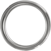 Cobalt Comfort Fit Wood Grain Inlay Wedding Band